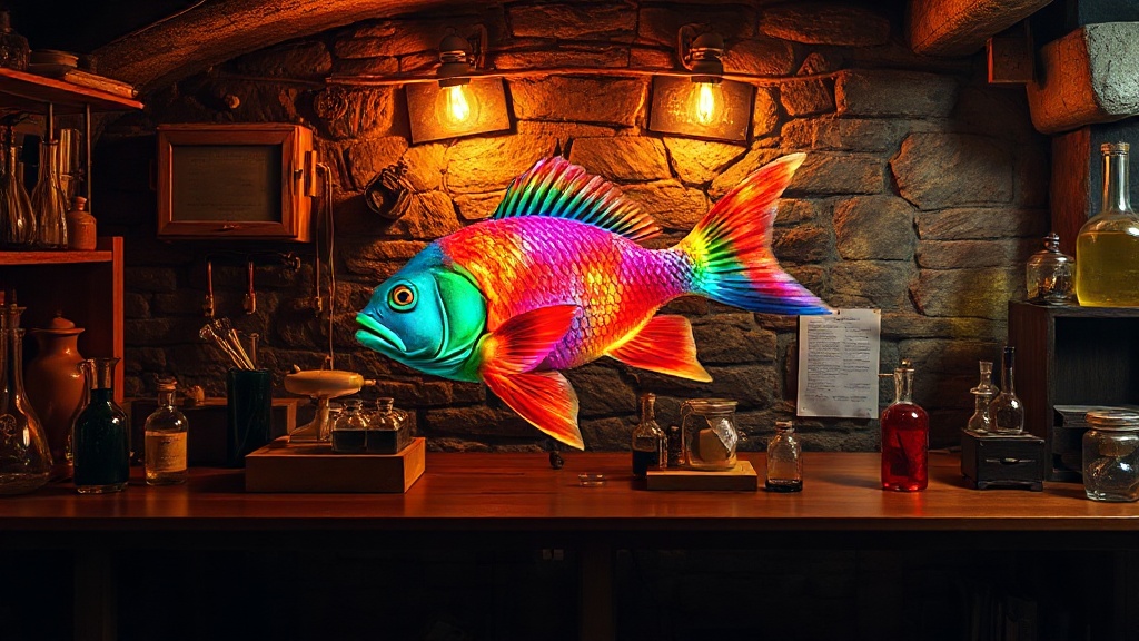 Découvrez le Poisson Multicolore : Un Spectacle de Couleurs et d’Ombres